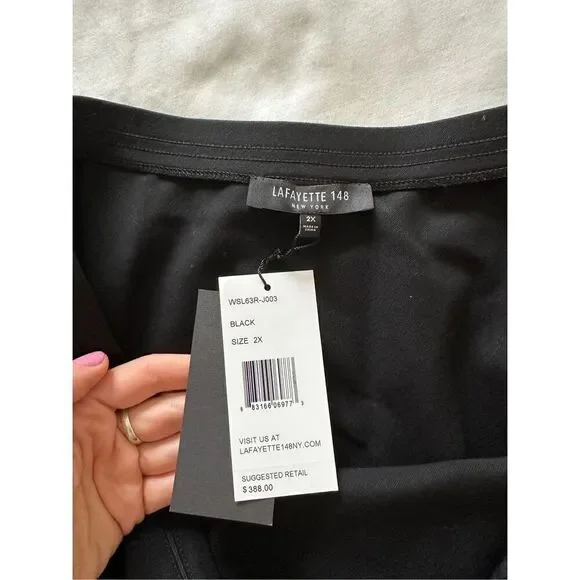 NWT LAFAYETTE 148 Women's Black Skirt, Size: 2X